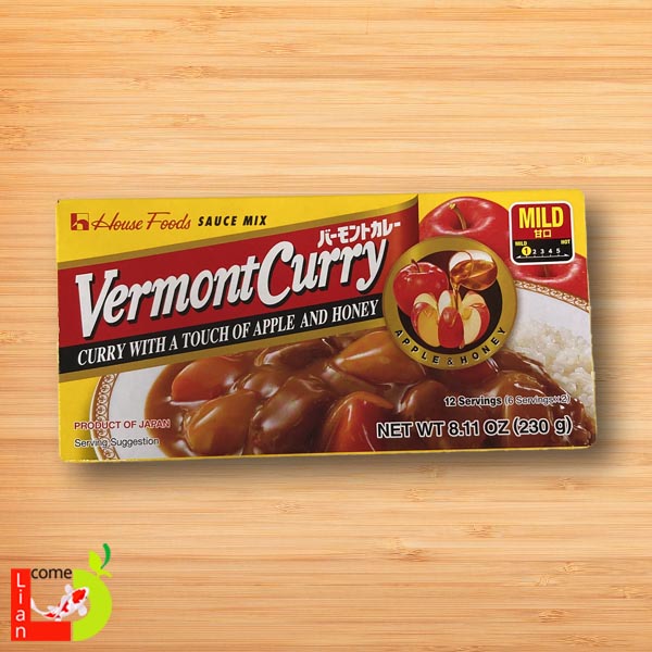 House Foods Vermont Curry Apple Honey Mild 230g Supplier of Japanese