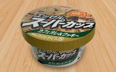 Meiji Essel Super Cup Cafe Au Lait Cookies Ice Cream